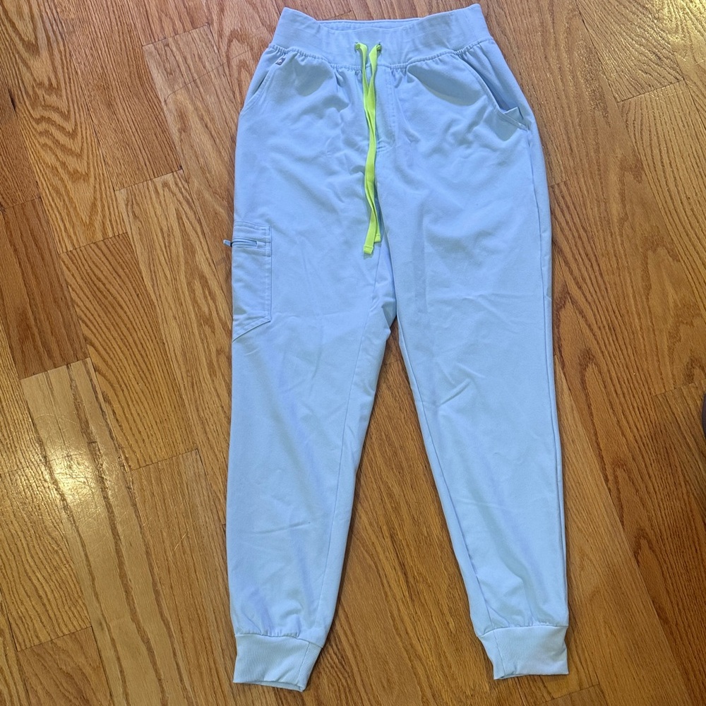 Figs Technical Collection Light Blue Jogger Scrubs